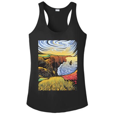 Cliffs Of Moher Landscape Nature Ladies PosiCharge Competitor Racerback Tank