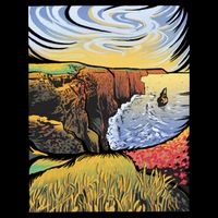 Cliffs Of Moher Landscape Nature Youth Performance Sprint T-Shirt