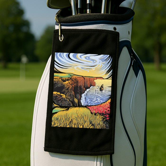 Cliffs Of Moher Landscape Nature Golf Towel