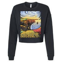 Cliffs Of Moher Landscape Nature Cropped Pullover Crew