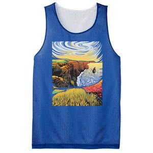 Cliffs Of Moher Landscape Nature Mesh Reversible Basketball Jersey Tank