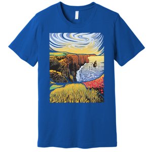 Cliffs Of Moher Landscape Nature Premium T-Shirt