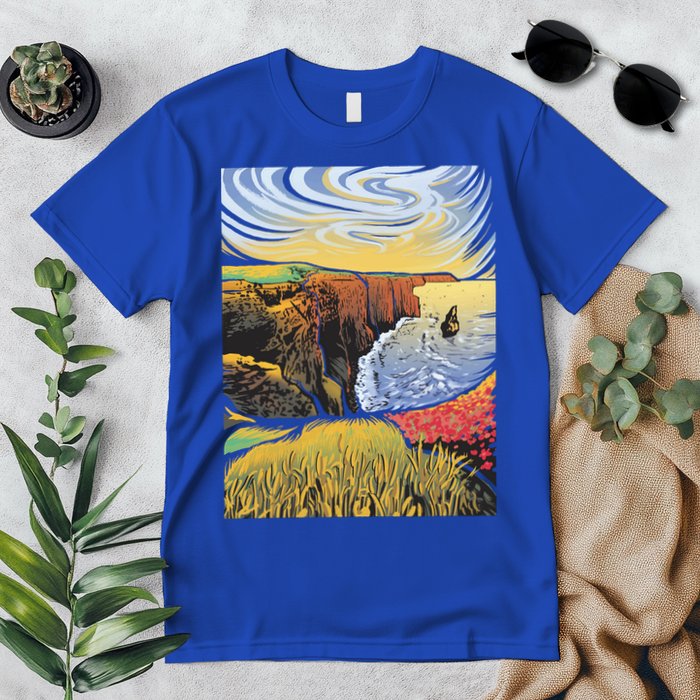Cliffs Of Moher Landscape Nature Premium T-Shirt