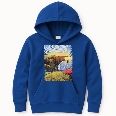 Cliffs Of Moher Landscape Nature Kids Hoodie