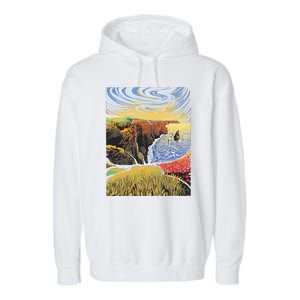 Cliffs Of Moher Landscape Nature Garment-Dyed Fleece Hoodie