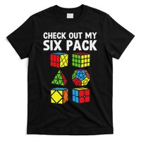 Check Out My Six Pack Puzzle Cube Funny Speed Cubing T-Shirt