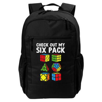 Check Out My Six Pack Puzzle Cube Funny Speed Cubing Daily Commute Backpack