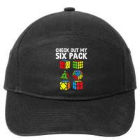 Check Out My Six Pack Puzzle Cube Funny Speed Cubing 7-Panel Snapback Hat