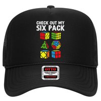 Check Out My Six Pack Puzzle Cube Funny Speed Cubing Trucker Hat