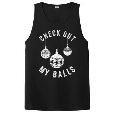 Check Out My Balls Funny Christmas Ornament  PosiCharge Competitor Tank