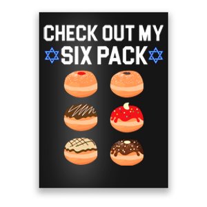 Check Out My Six Pack Donut Abs Hanukkah Chanukah Poster