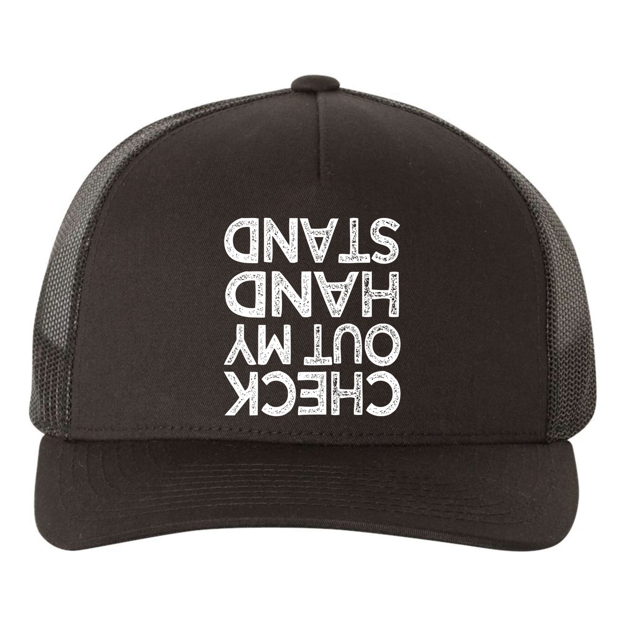 Check Out My Handstand Funny Gymnastics Gift Boys Girls TShirt Yupoong Adult 5-Panel Trucker Hat
