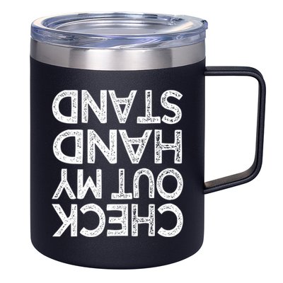 Check Out My Handstand Funny Gymnastics Gift Boys Girls TShirt 12oz Stainless Steel Coffee Mug