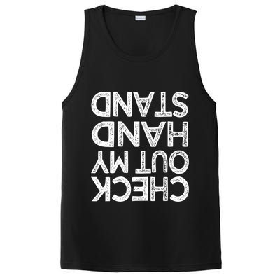 Check Out My Handstand Funny Gymnastics Gift Boys Girls TShirt PosiCharge Competitor Tank