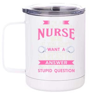 Correction Officer Medical Nursing Im A Correctional Nurse Cute Gift 12 oz Stainless Steel Tumbler Cup