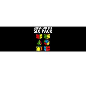 Check Out My Six Pack Puzzle Cube Funny Speed Cubing Bumper Sticker