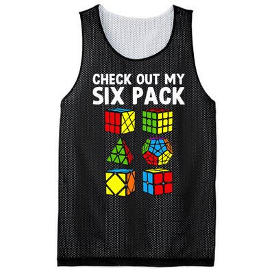 Check Out My Six Pack Puzzle Cube Funny Speed Cubing Mesh Reversible Basketball Jersey Tank