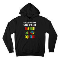 Check Out My Six Pack Puzzle Cube Funny Speed Cubing Tall Hoodie