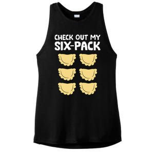 Check Out My Six Pack Polish Dumplings Funny Pierogi Ladies PosiCharge Tri-Blend Wicking Tank