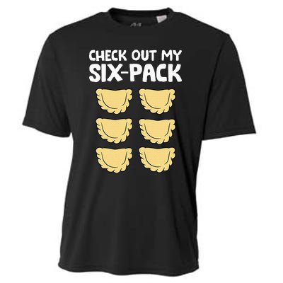 Check Out My Six Pack Polish Dumplings Funny Pierogi Cooling Performance Crew T-Shirt