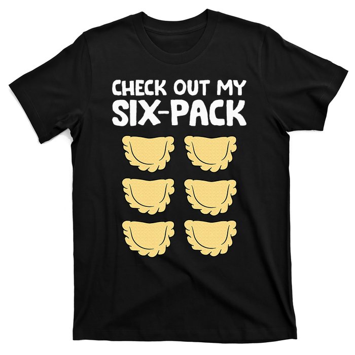 Check Out My Six Pack Polish Dumplings Funny Pierogi T-Shirt