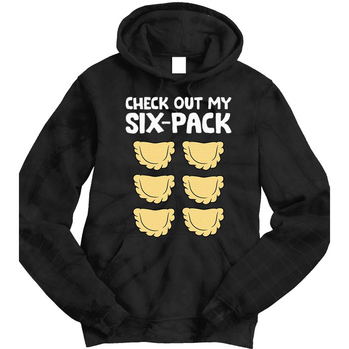 Check Out My Six Pack Polish Dumplings Funny Pierogi Tie Dye Hoodie