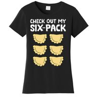 Check Out My Six Pack Polish Dumplings Funny Pierogi Women's T-Shirt