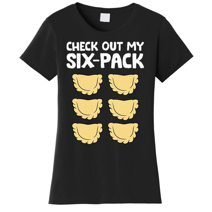 Check Out My Six Pack Polish Dumplings Funny Pierogi Women's T-Shirt