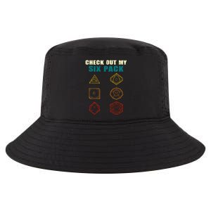 Check Out My Six Pack Dice For Dragons D.20 RPG Gamer Cool Comfort Performance Bucket Hat