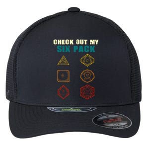 Check Out My Six Pack Dice For Dragons D.20 RPG Gamer Flexfit Unipanel Trucker Cap