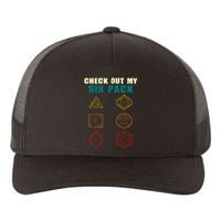 Check Out My Six Pack Dice For Dragons D.20 RPG Gamer Yupoong Adult 5-Panel Trucker Hat