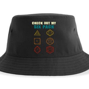 Check Out My Six Pack Dice For Dragons D.20 RPG Gamer Sustainable Bucket Hat