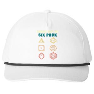 Check Out My Six Pack Dice For Dragons D.20 RPG Gamer Snapback Five-Panel Rope Hat