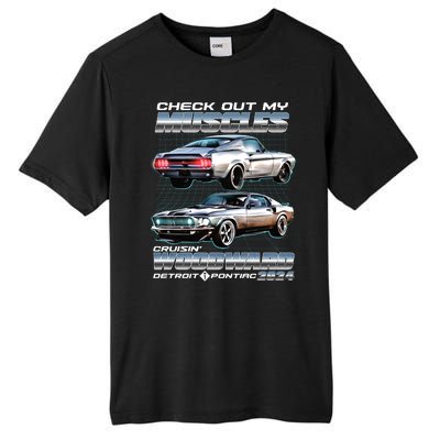 Check Out My Muscles Cruising Woodward Detroit To Pontiac 2024 Tall Fusion ChromaSoft Performance T-Shirt