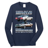 Check Out My Muscles Cruising Woodward Detroit To Pontiac 2024 Long Sleeve Shirt