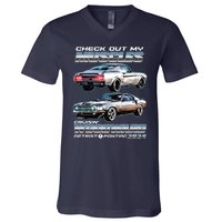 Check Out My Muscles Cruising Woodward Detroit To Pontiac 2024 V-Neck T-Shirt