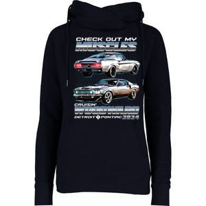 Check Out My Muscles Cruising Woodward Detroit To Pontiac 2024 Womens Funnel Neck Pullover Hood