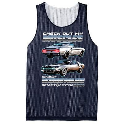 Check Out My Muscles Cruising Woodward Detroit To Pontiac 2024 Mesh Reversible Basketball Jersey Tank