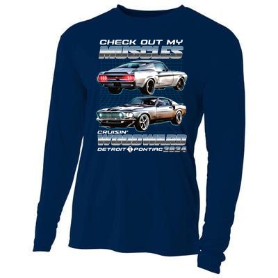 Check Out My Muscles Cruising Woodward Detroit To Pontiac 2024 Cooling Performance Long Sleeve Crew