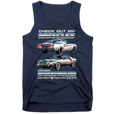 Check Out My Muscles Cruising Woodward Detroit To Pontiac 2024 Tank Top