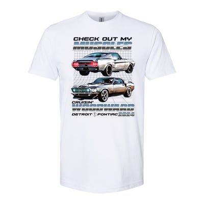 Check Out My Muscles Cruising Woodward Detroit To Pontiac 2024 Softstyle® CVC T-Shirt