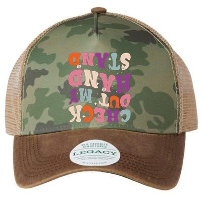 Check Out My Handstand Funny Gymnastics Legacy Tie Dye Trucker Hat