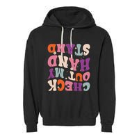 Check Out My Handstand Funny Gymnastics Garment-Dyed Fleece Hoodie