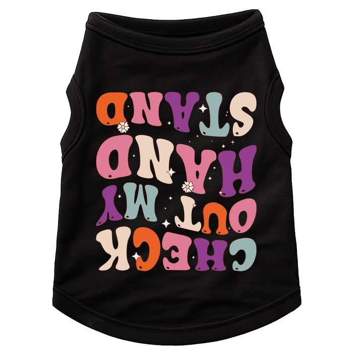 Check Out My Handstand Funny Gymnastics Doggie Tank