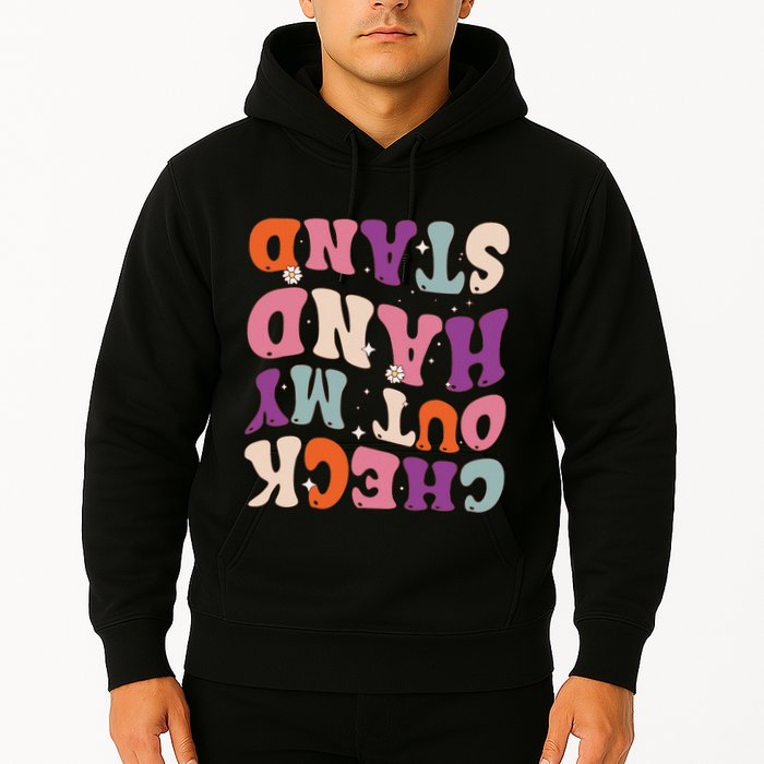 Check Out My Handstand Funny Gymnastics Hoodie