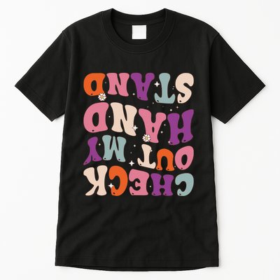 Check Out My Handstand Funny Gymnastics Tall T-Shirt