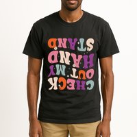 Check Out My Handstand Funny Gymnastics Tall T-Shirt
