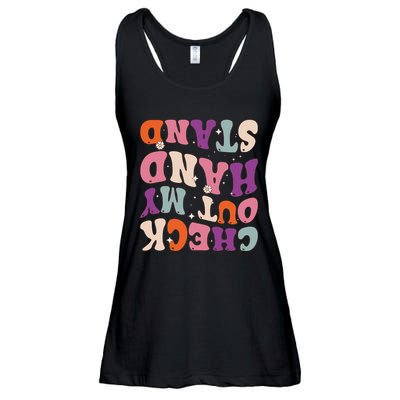 Check Out My Handstand Funny Gymnastics Ladies Essential Flowy Tank
