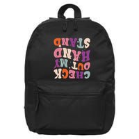 Check Out My Handstand Funny Gymnastics 16 in Basic Backpack