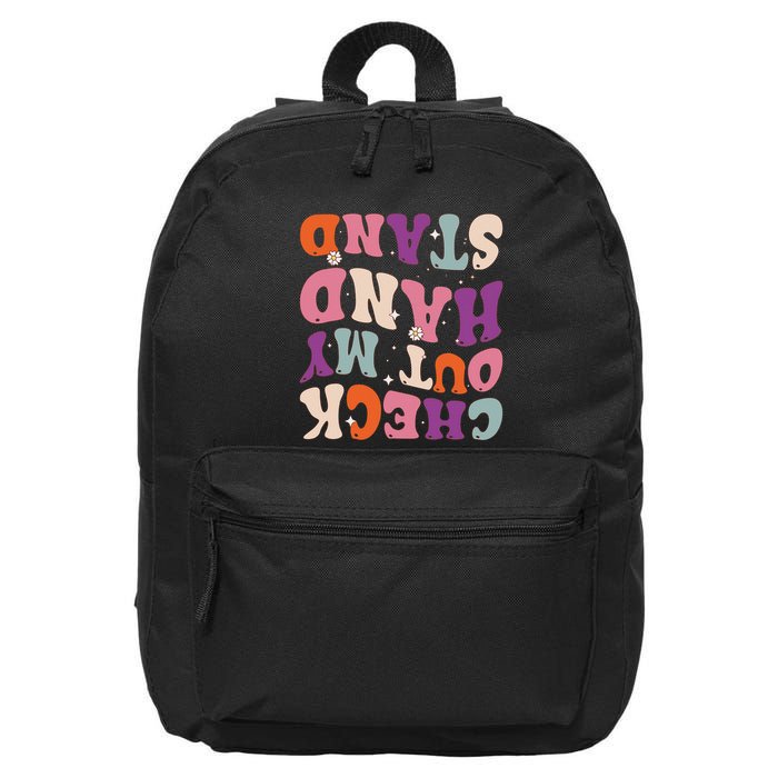Check Out My Handstand Funny Gymnastics 16 in Basic Backpack